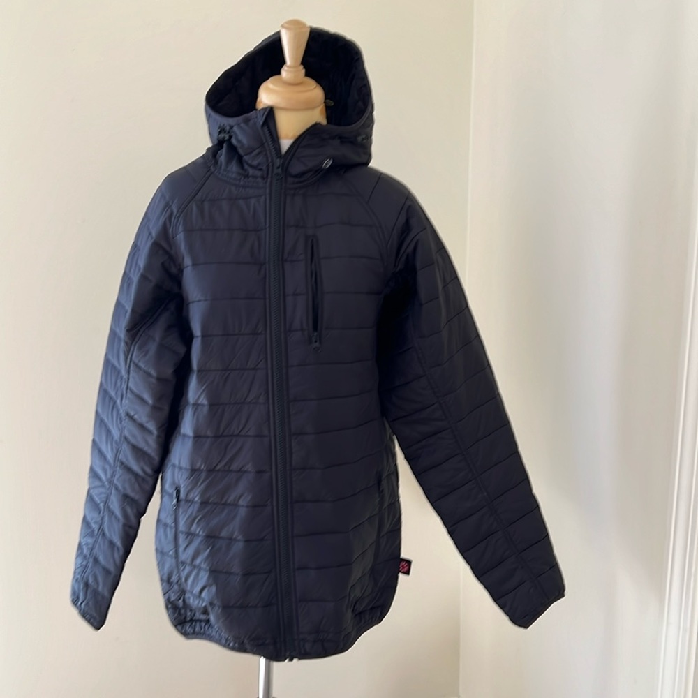 CG Habitats small black quilted sleeping bag hoodie.